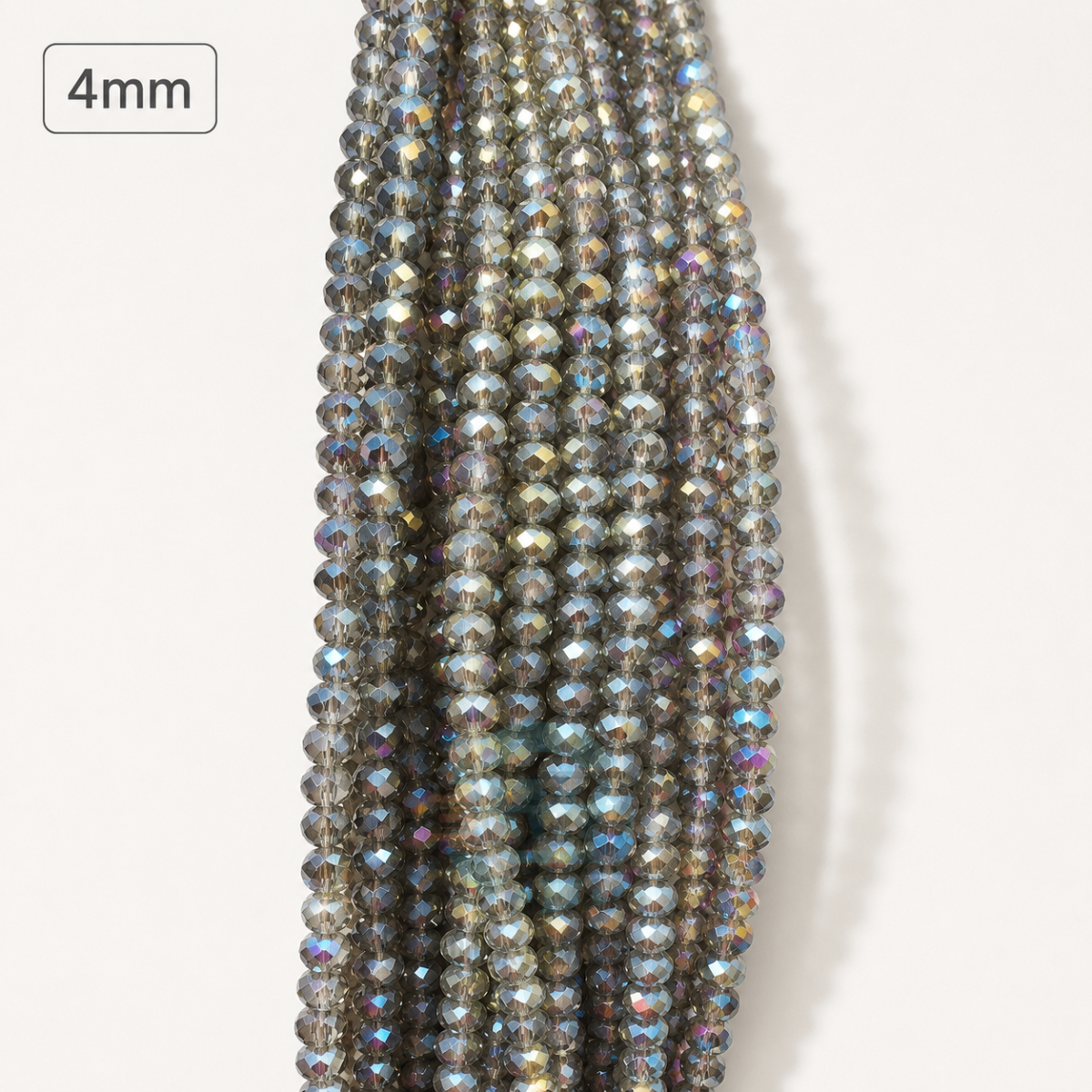 4mm Crystal Beads for jewelry making with faceted sparkling finish in multiple colors
