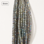 4mm Crystal Beads for jewelry making with faceted sparkling finish in multiple colors