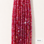 4mm Crystal Beads for jewelry making with faceted sparkling finish in multiple colors