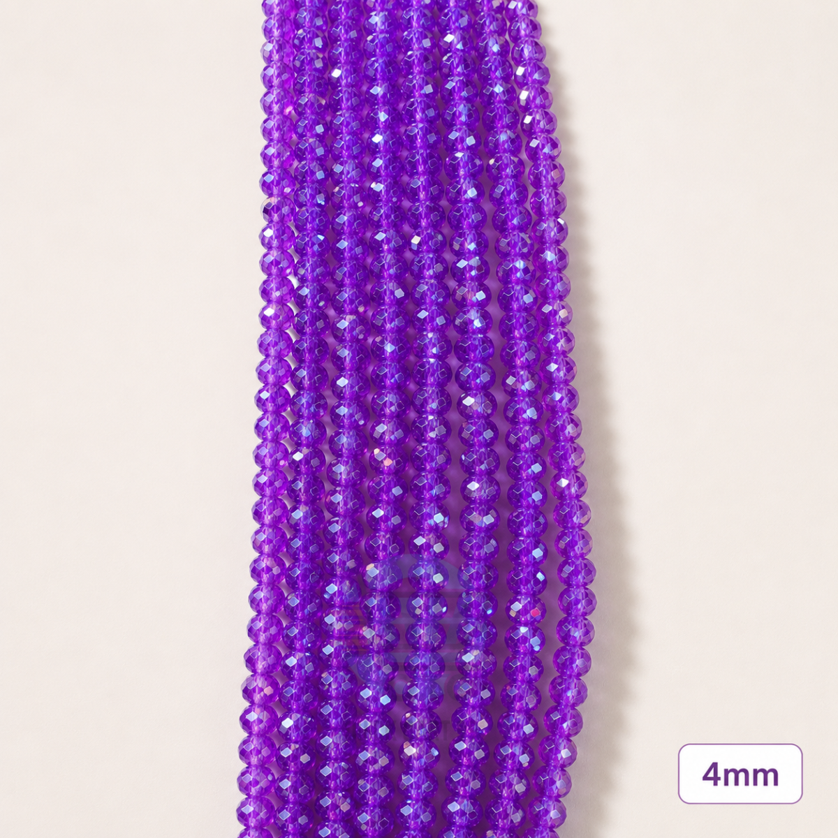 4mm Crystal Beads for jewelry making with faceted sparkling finish in multiple colors