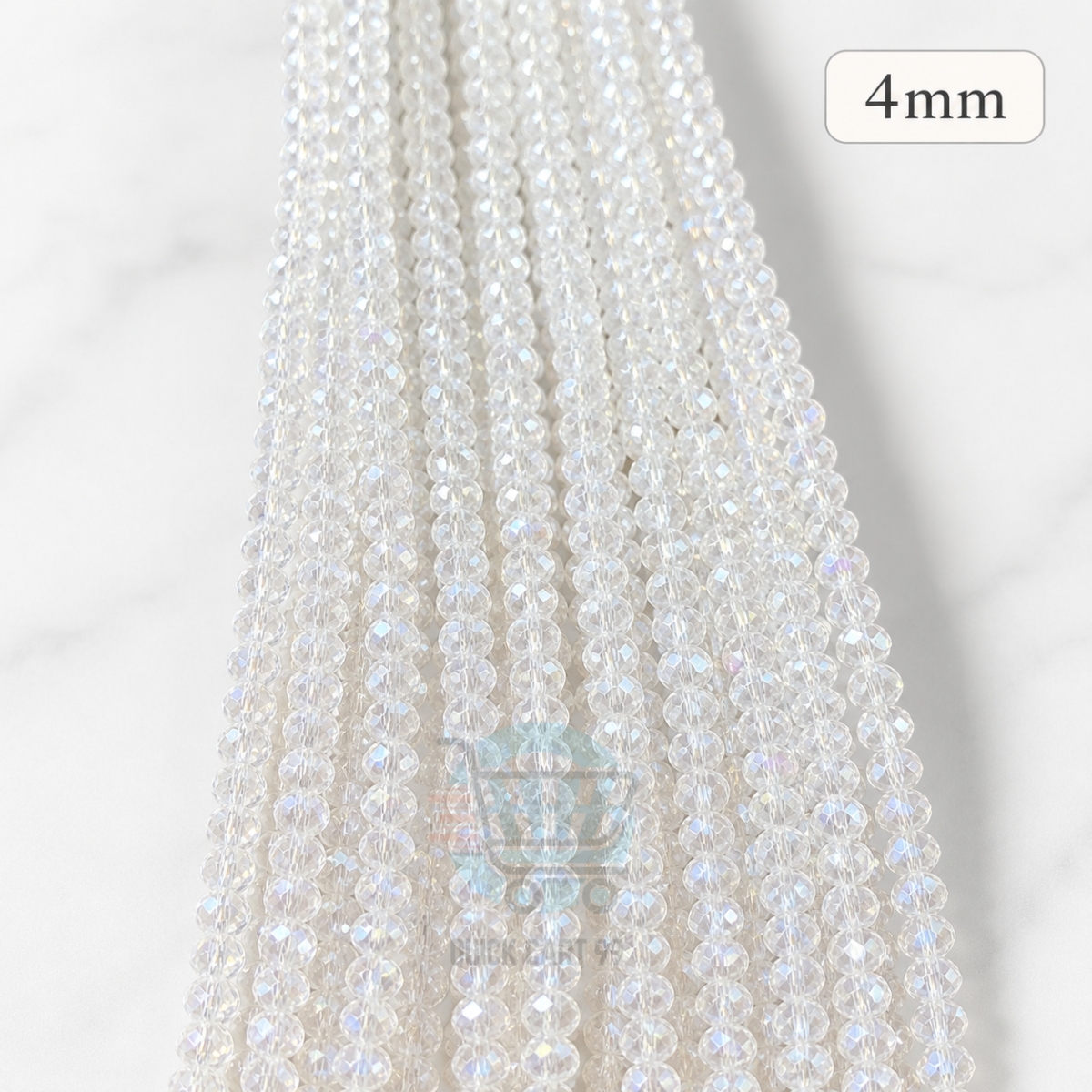 4mm Crystal Beads for jewelry making with faceted sparkling finish in multiple colors