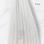 4mm Crystal Beads for jewelry making with faceted sparkling finish in multiple colors