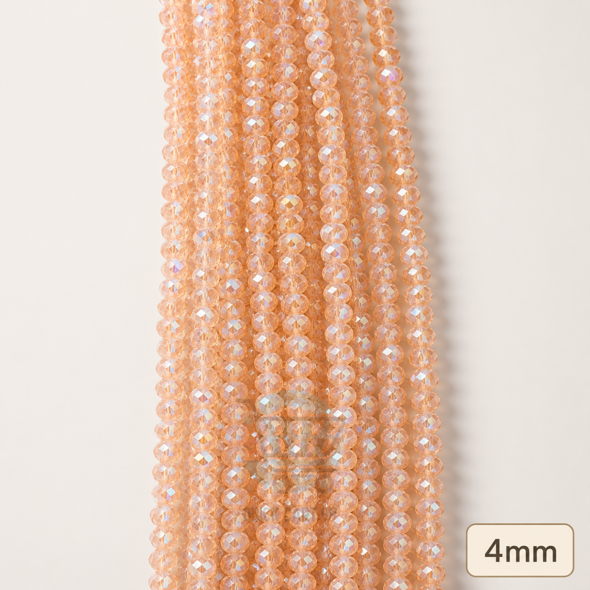 4mm Crystal Beads for jewelry making with faceted sparkling finish in multiple colors