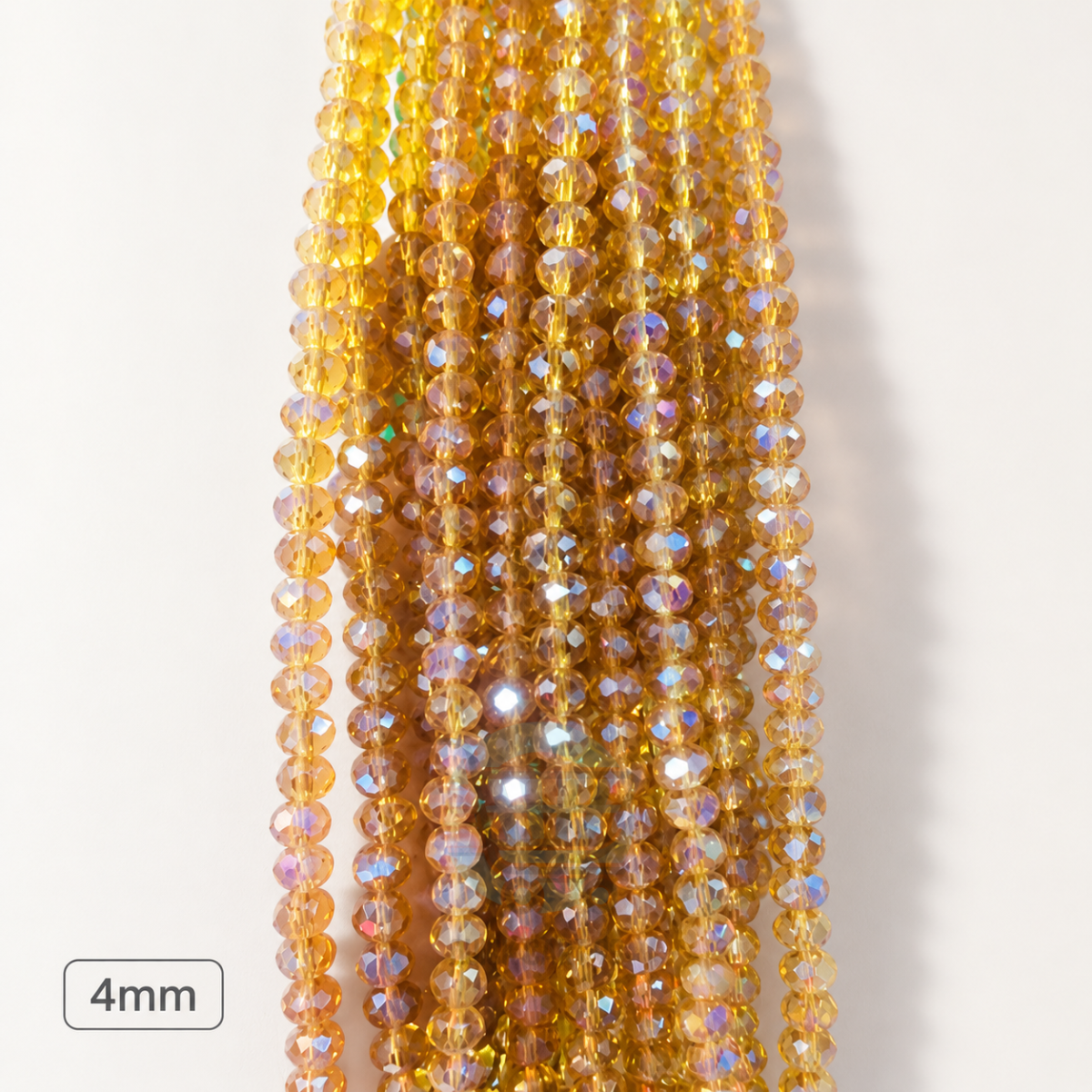 4mm Crystal Beads for jewelry making with faceted sparkling finish in multiple colors