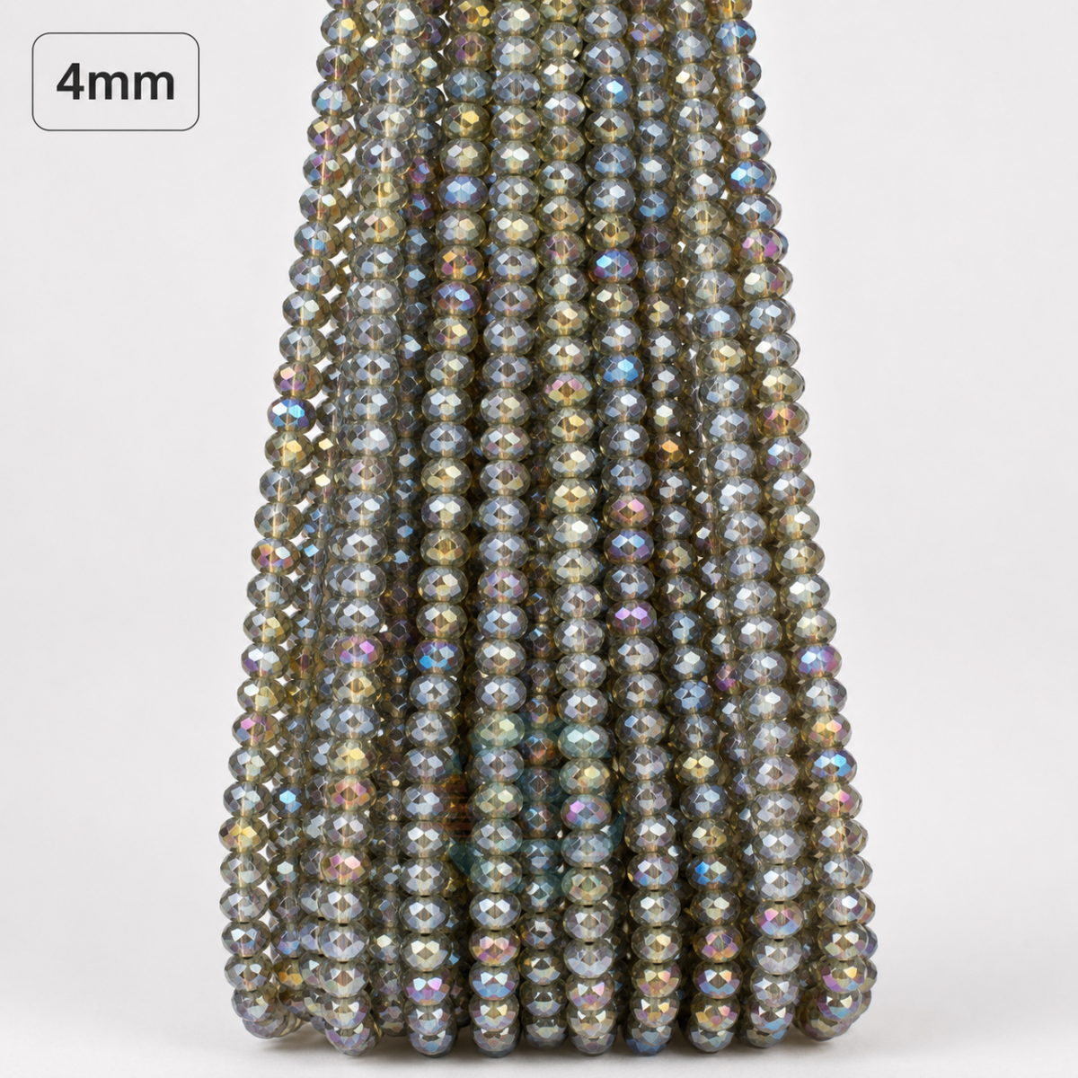 4mm Crystal Beads for jewelry making with faceted sparkling finish in multiple colors