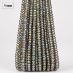 4mm Crystal Beads for jewelry making with faceted sparkling finish in multiple colors