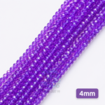 4mm Crystal Beads for jewelry making with faceted sparkling finish in multiple colors