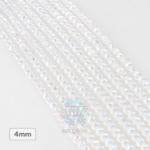 4mm Crystal Beads for jewelry making with faceted sparkling finish in multiple colors