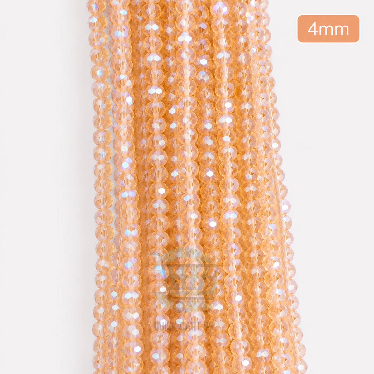 4mm Crystal Beads for jewelry making with faceted sparkling finish in multiple colors