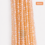 4mm Crystal Beads for jewelry making with faceted sparkling finish in multiple colors
