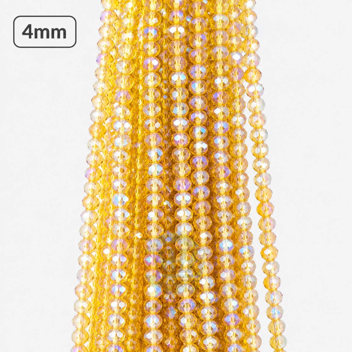 4mm Crystal Beads for jewelry making with faceted sparkling finish in multiple colors