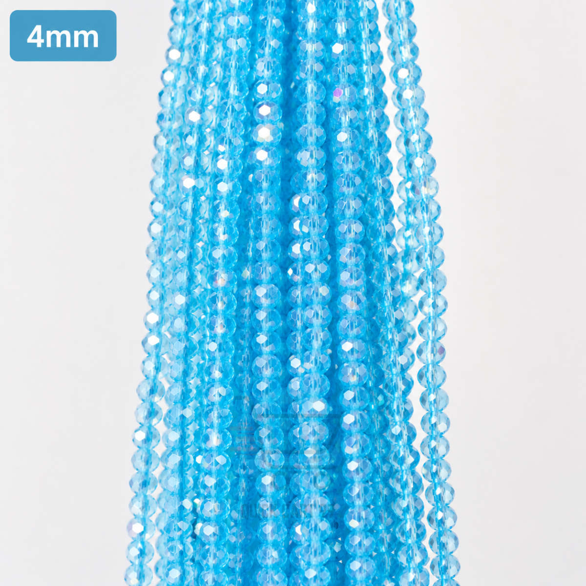 4mm Crystal Beads for jewelry making with faceted sparkling finish in multiple colors