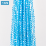4mm Crystal Beads for jewelry making with faceted sparkling finish in multiple colors