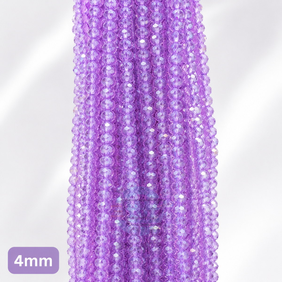 4mm Crystal Beads for jewelry making with faceted sparkling finish in multiple colors