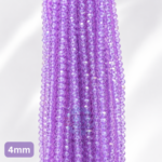 4mm Crystal Beads for jewelry making with faceted sparkling finish in multiple colors