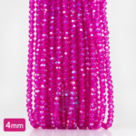 4mm Crystal Beads for jewelry making with faceted sparkling finish in multiple colors