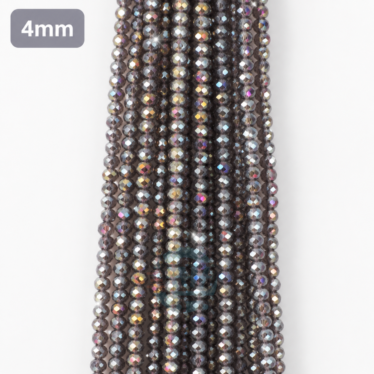 4mm Crystal Beads for jewelry making with faceted sparkling finish in multiple colors