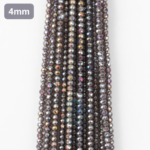 4mm Crystal Beads for jewelry making with faceted sparkling finish in multiple colors