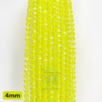 4mm Crystal Beads for jewelry making with faceted sparkling finish in multiple colors