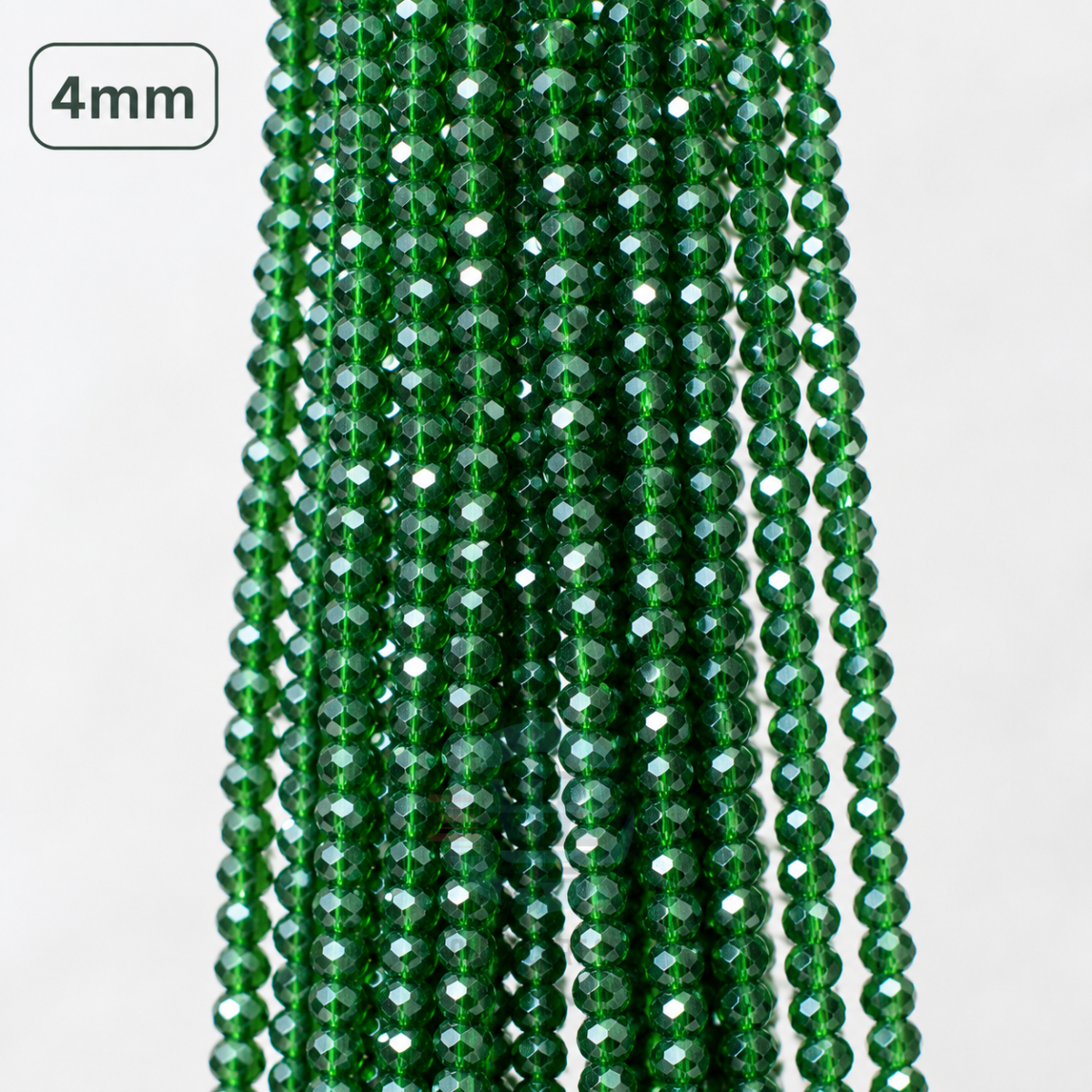 4mm Crystal Beads for jewelry making with faceted sparkling finish in multiple colors
