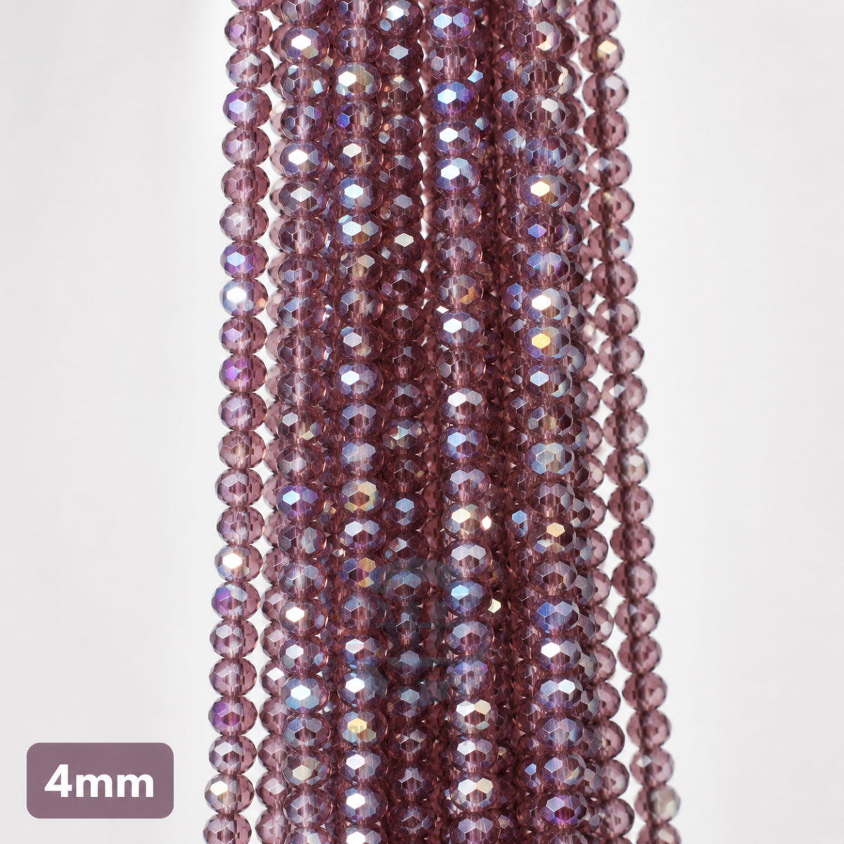 4mm Crystal Beads for jewelry making with faceted sparkling finish in multiple colors
