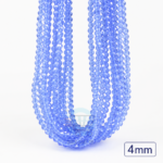 4mm Crystal Beads for jewelry making with faceted sparkling finish in multiple colors
