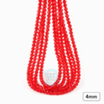 4mm Crystal Beads for jewelry making with faceted sparkling finish in multiple colors