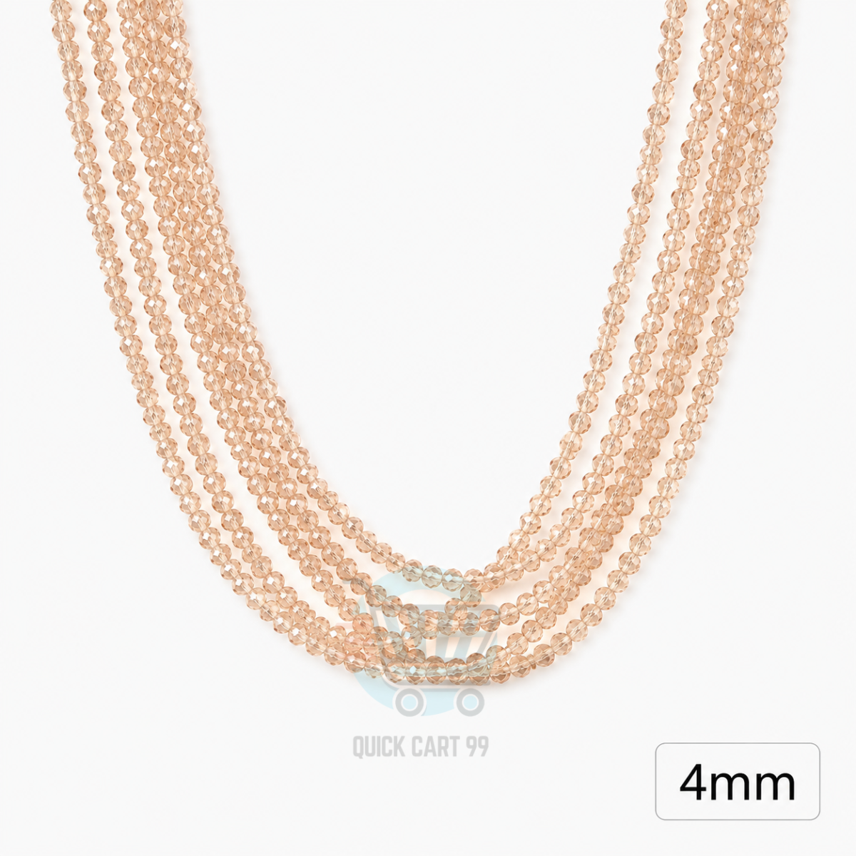4mm Crystal Beads for jewelry making with faceted sparkling finish in multiple colors