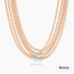4mm Crystal Beads for jewelry making with faceted sparkling finish in multiple colors