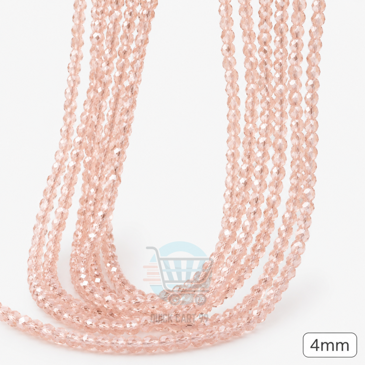 4mm Crystal Beads for jewelry making with faceted sparkling finish in multiple colors