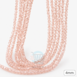 4mm Crystal Beads for jewelry making with faceted sparkling finish in multiple colors