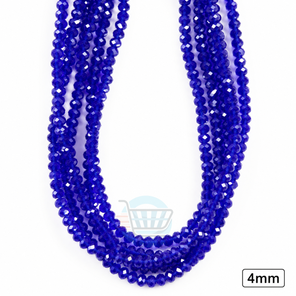 4mm Crystal Beads for jewelry making with faceted sparkling finish in multiple colors