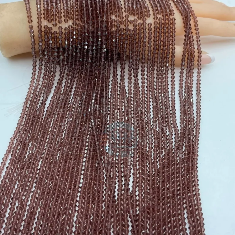 4mm Crystal Beads Brown