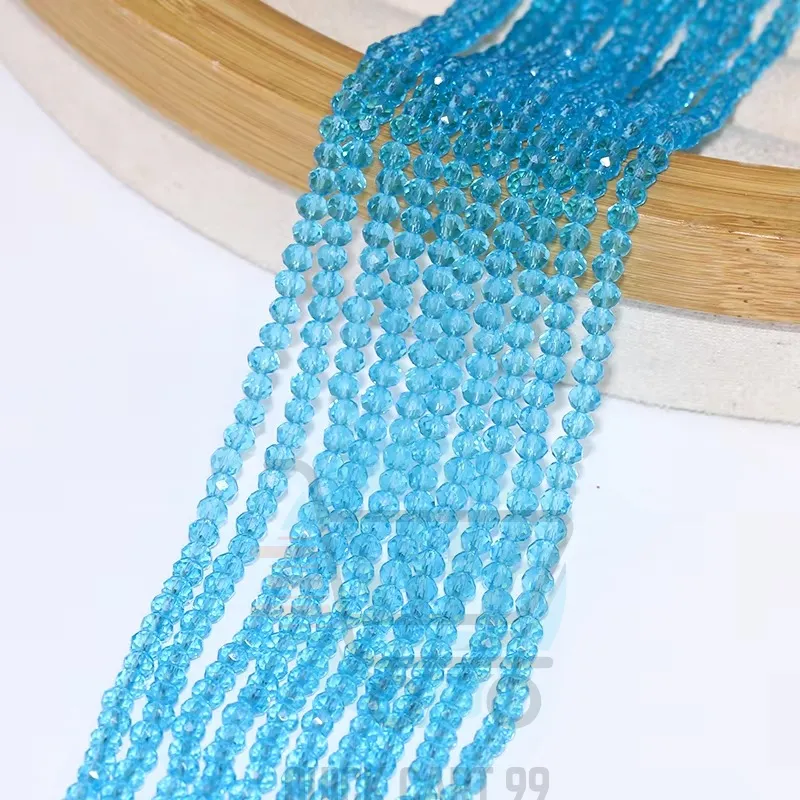 4mm Crystal Beads Firozi