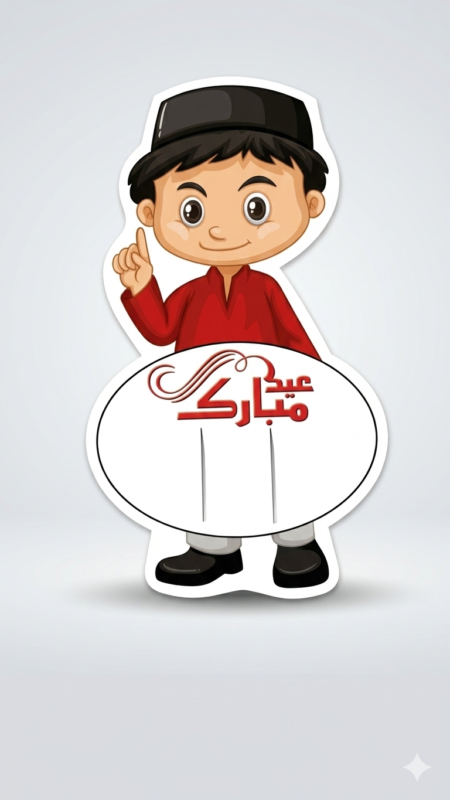Eid Mubarak Tuck Card