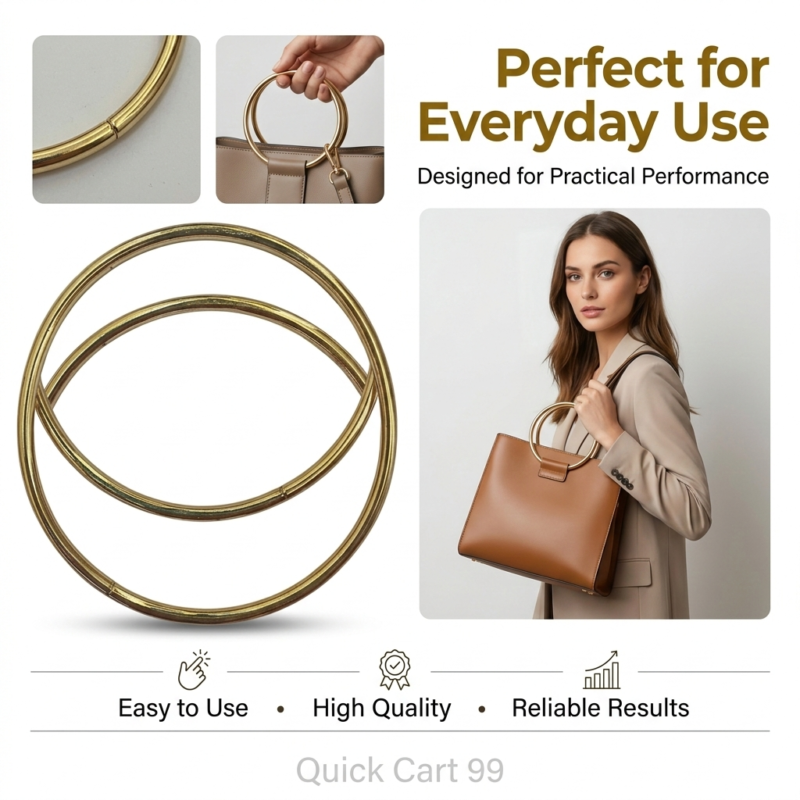Premium Handbag Handles Ring Shape
