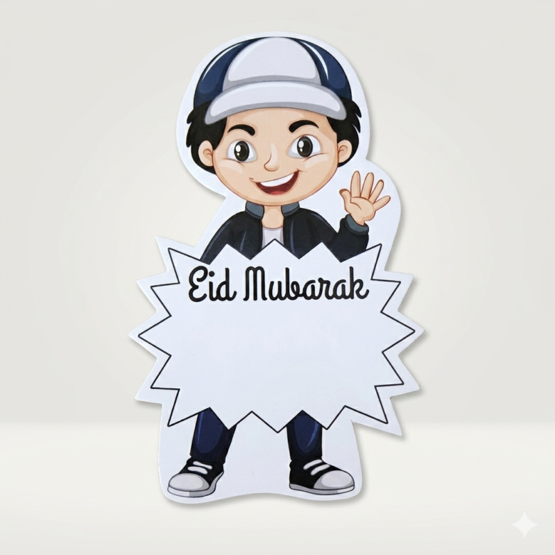 Eid Mubarak Tuck Card