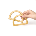 Premium Plastic D-Shaped Bag Handles – Stylish DIY Set (2 Pieces) - Image 3