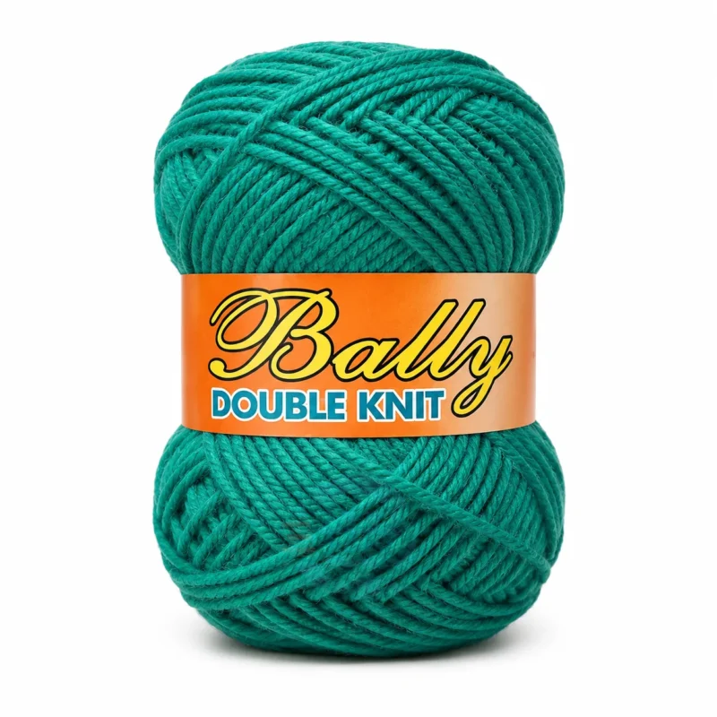 Bally Double Knit yarn for crochet and knitting in pink, yellow, and blue colours, 100% acrylic 3-ply yarn, 70–80 grams each.