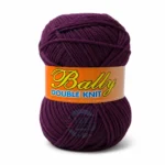Bally Double Knit yarn for crochet and knitting in pink, yellow, and blue colours, 100% acrylic 3-ply yarn, 70–80 grams each.