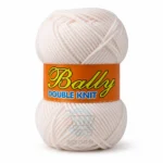 Bally Double Knit yarn for crochet and knitting in pink, yellow, and blue colours, 100% acrylic 3-ply yarn, 70–80 grams each.