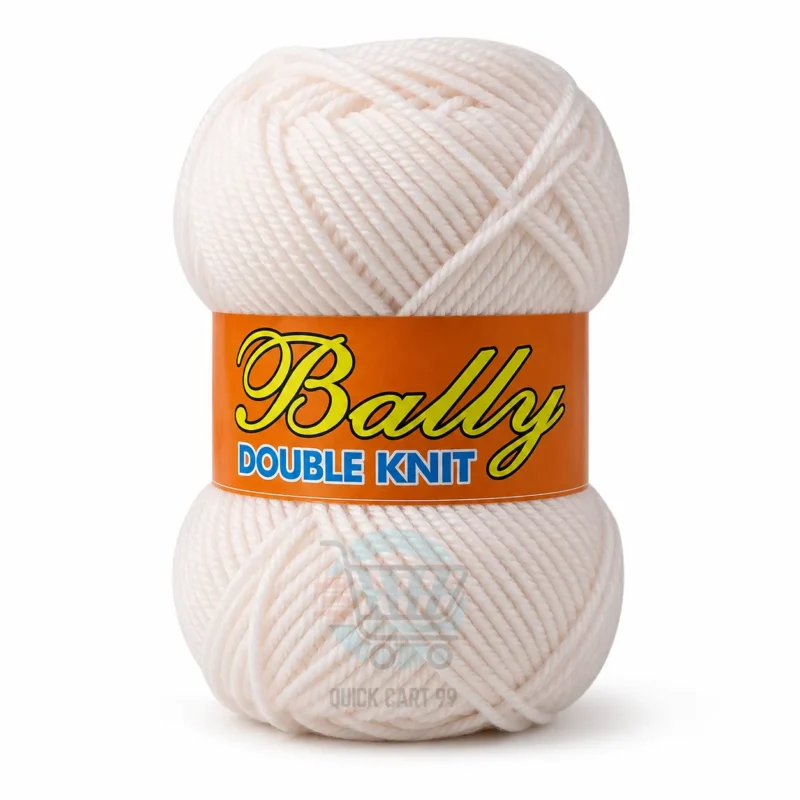 Bally Double Knit yarn for crochet and knitting in pink, yellow, and blue colours, 100% acrylic 3-ply yarn, 70–80 grams each.