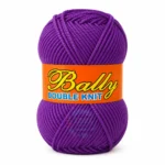 Bally Double Knit yarn for crochet and knitting in pink, yellow, and blue colours, 100% acrylic 3-ply yarn, 70–80 grams each.