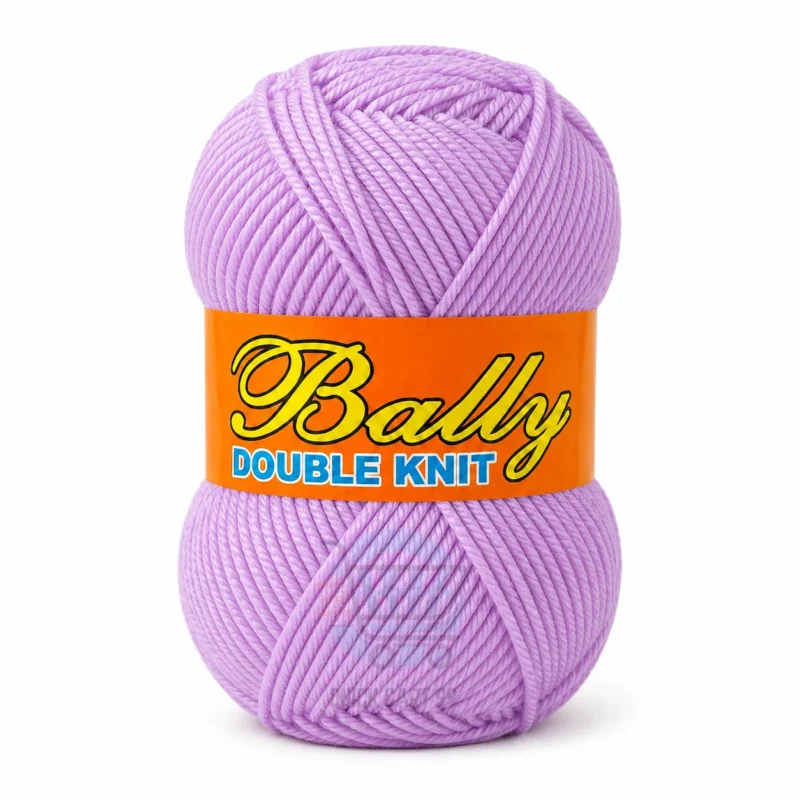 Bally Double Knit yarn for crochet and knitting in pink, yellow, and blue colours, 100% acrylic 3-ply yarn, 70–80 grams each.