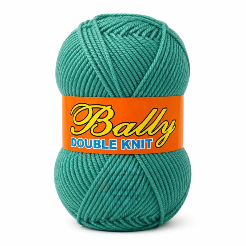 Bally Double Knit yarn for crochet and knitting in pink, yellow, and blue colours, 100% acrylic 3-ply yarn, 70–80 grams each.