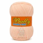 Bally Double Knit yarn for crochet and knitting in pink, yellow, and blue colours, 100% acrylic 3-ply yarn, 70–80 grams each.