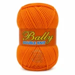 Bally Double Knit yarn for crochet and knitting in pink, yellow, and blue colours, 100% acrylic 3-ply yarn, 70–80 grams each.