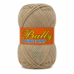 Bally Double Knit yarn for crochet and knitting in pink, yellow, and blue colours, 100% acrylic 3-ply yarn, 70–80 grams each.