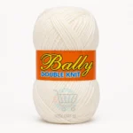 Bally Double Knit yarn for crochet and knitting in pink, yellow, and blue colours, 100% acrylic 3-ply yarn, 70–80 grams each.