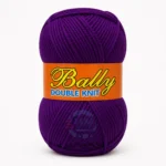 Bally Double Knit yarn for crochet and knitting in pink, yellow, and blue colours, 100% acrylic 3-ply yarn, 70–80 grams each.